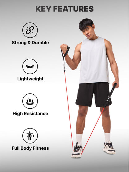 ✨11 Pcs Resistance Band Set for Heavy Workout | Limited in Stock 🔥🏋🏻