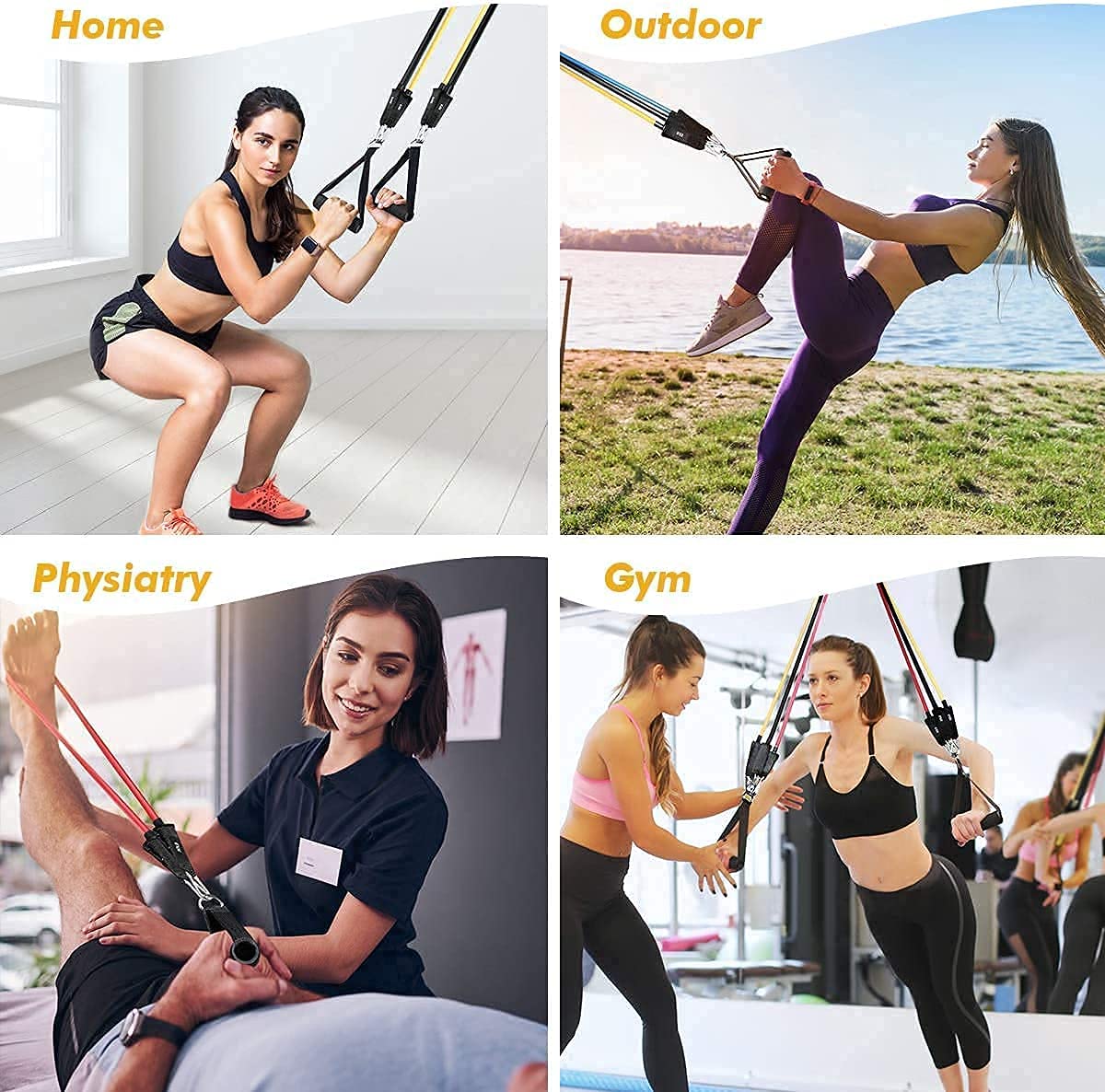 ✨11 Pcs Resistance Band Set for Heavy Workout | Limited in Stock 🔥🏋🏻