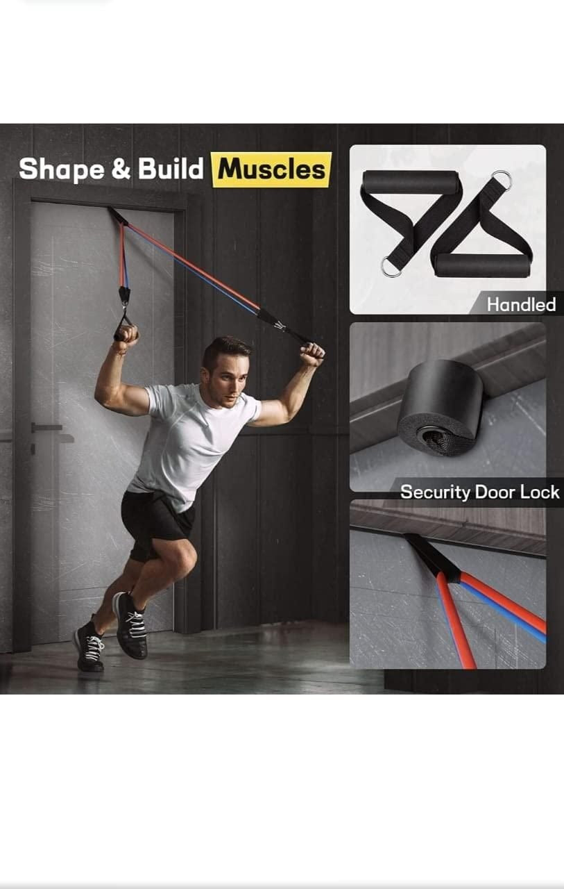 ✨11 Pcs Resistance Band Set for Heavy Workout | Limited in Stock 🔥🏋🏻